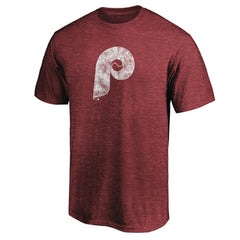 Philadelphia Phillies Cooperstown Collection Throwback Logo Tri-Blend T-Shirt Clearance