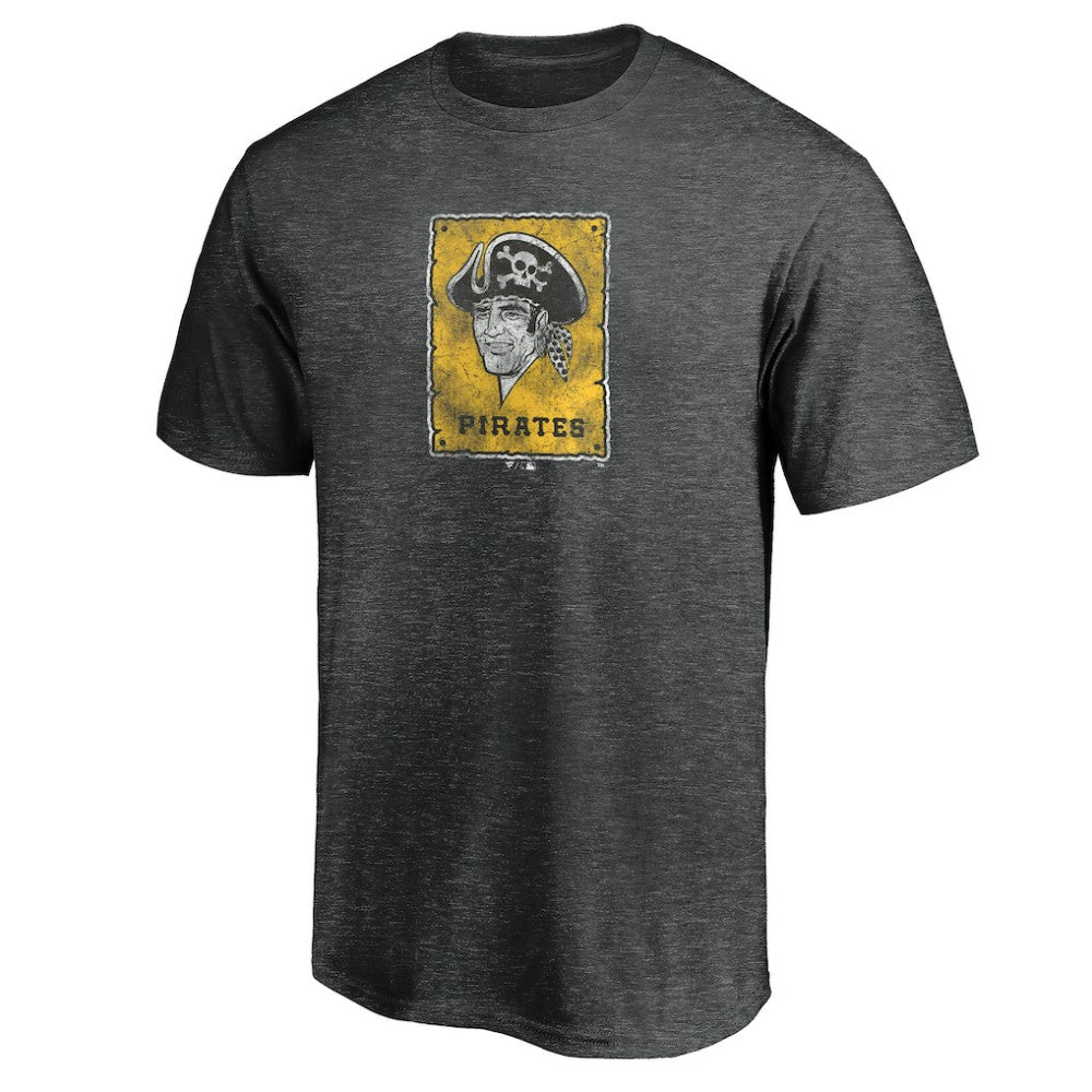 Pittsburgh Pirates Cooperstown Collection Throwback Logo Tri-Blend T-Shirt On Sale