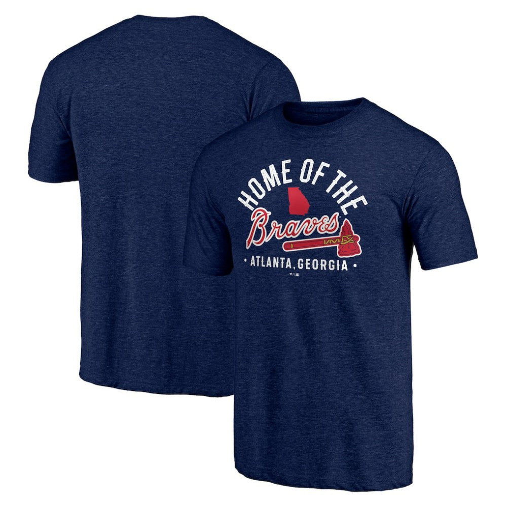 Atlanta Braves Hometown Collection Home Of The Braves Tri-Blend T-Shirt Sale