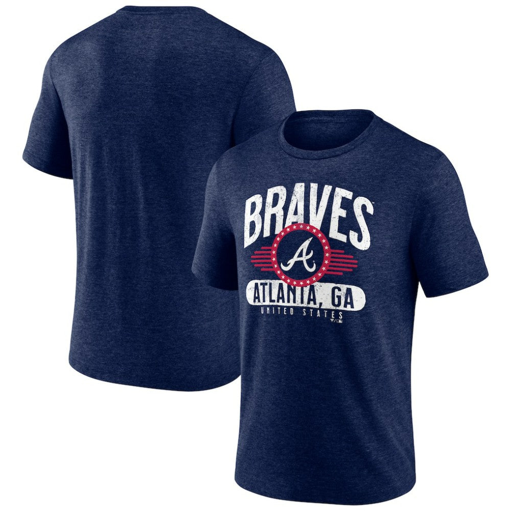 Atlanta Braves Badge of Honor Tri-Blend T-Shirt On Sale