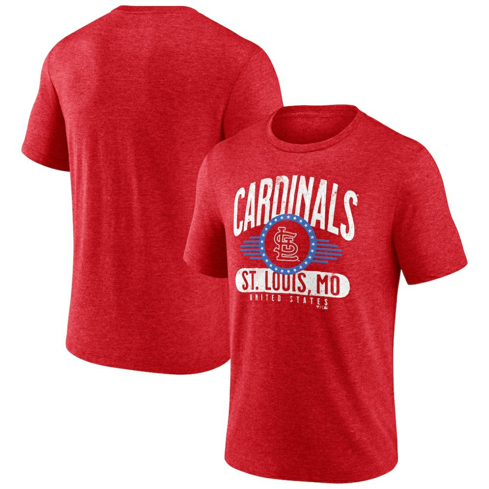 St. Louis Cardinals Badge of Honor Tri-Blend T-Shirt discount