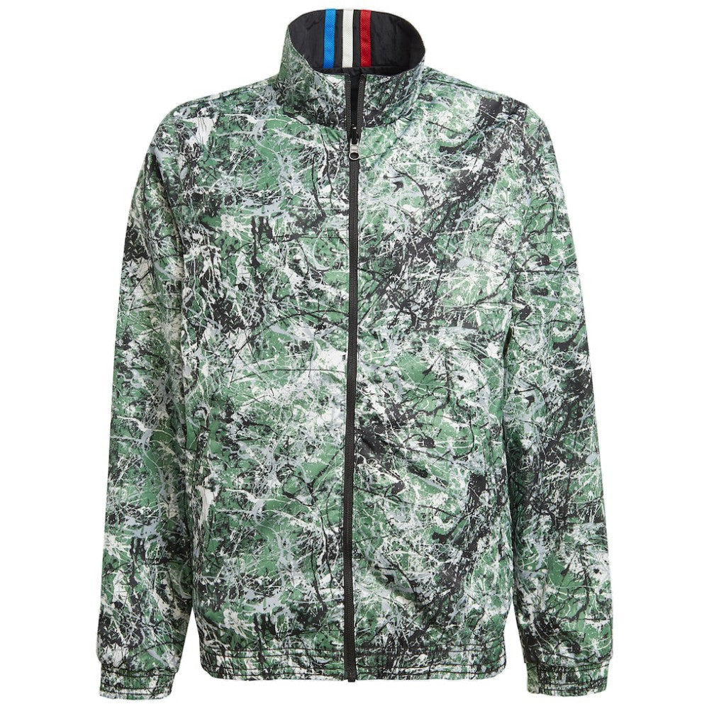 Adidas Manchester United x Stone Roses Originals Youth 2023/24 Reversible Anthem Full-Zip Jacket - Black