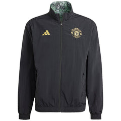 Adidas Manchester United x Stone Roses Originals 2023/24 Reversible Anthem Full-Zip Jacket - Black