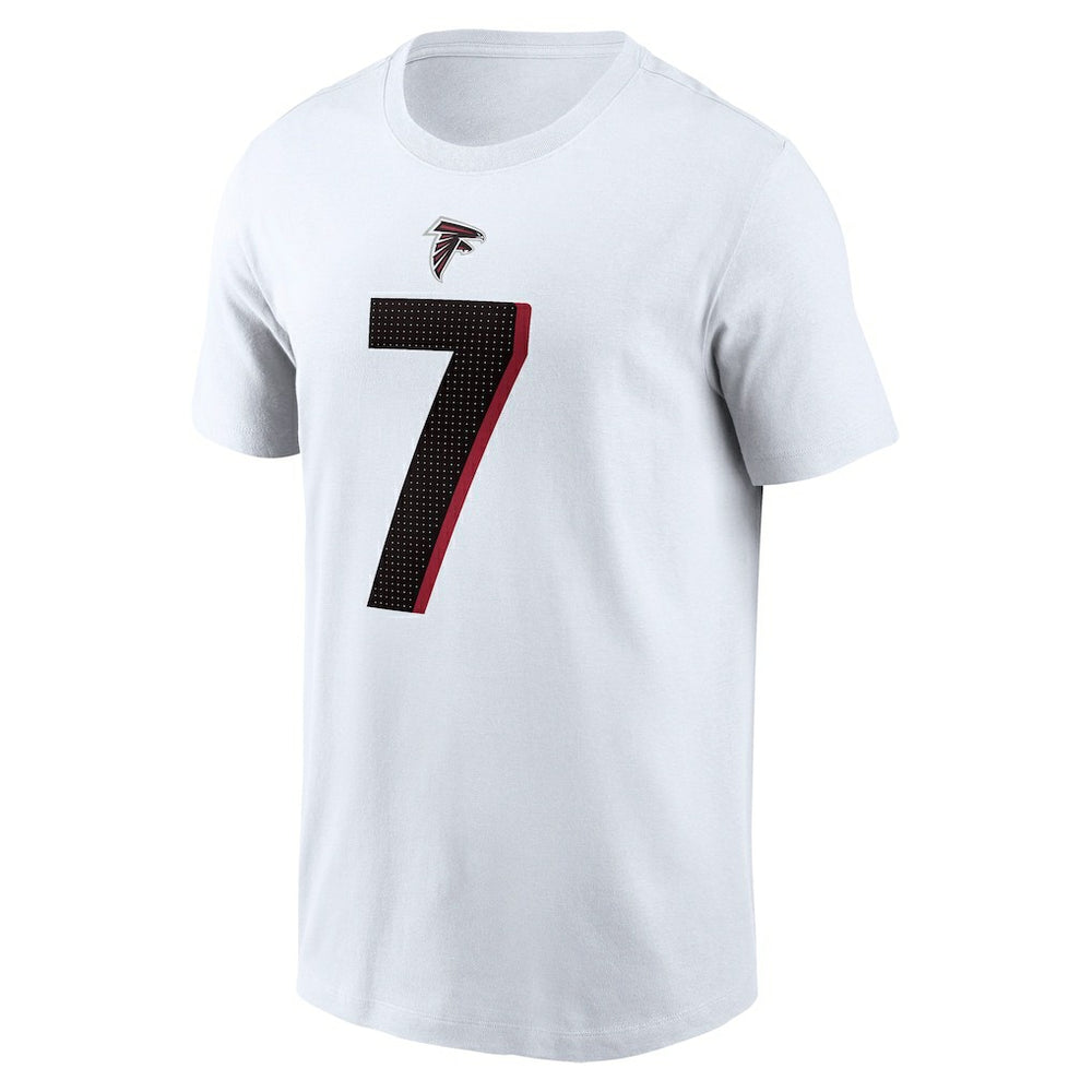 Bijan Robinson Atlanta Falcons Player Name & Number T-Shirt White - Nike