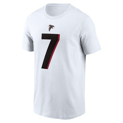 Bijan Robinson Atlanta Falcons Player Name & Number T-Shirt White - Nike