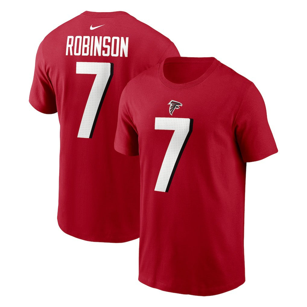 Bijan Robinson Atlanta Falcons Player Name & Number T-Shirt Red - Nike