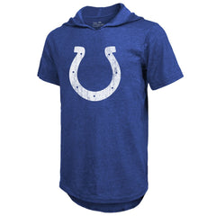 Anthony Richardson Indianapolis Colts Majestic Threads Player Name & Number Tri-Blend Slim Fit Hoodie T-Shirt Royal - NFL