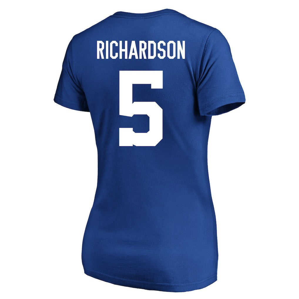 Anthony Richardson Indianapolis Colts Women's Plus Size Fair Catch Name & Number Scoop Neck T-Shirt Royal - NFL