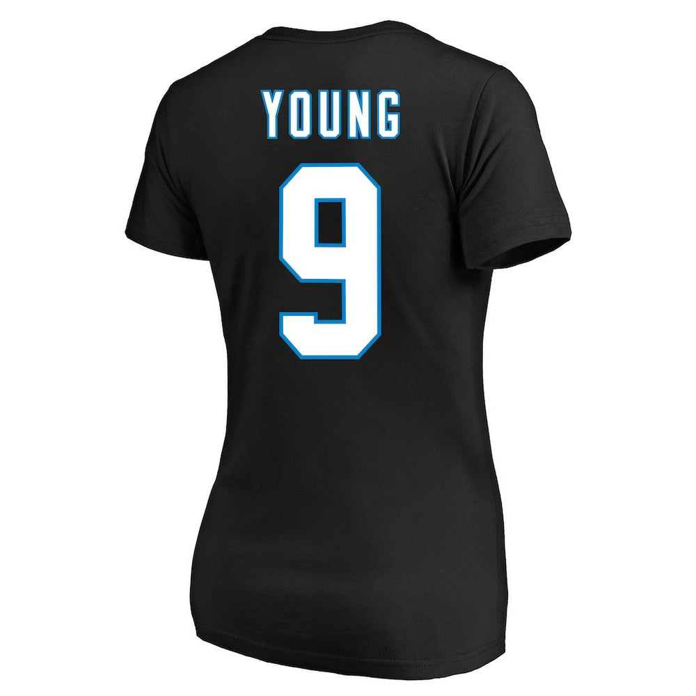 Bryce Young Carolina Panthers Women's Plus Size Fair Catch Name & Number Scoop Neck T-Shirt Black - NFL