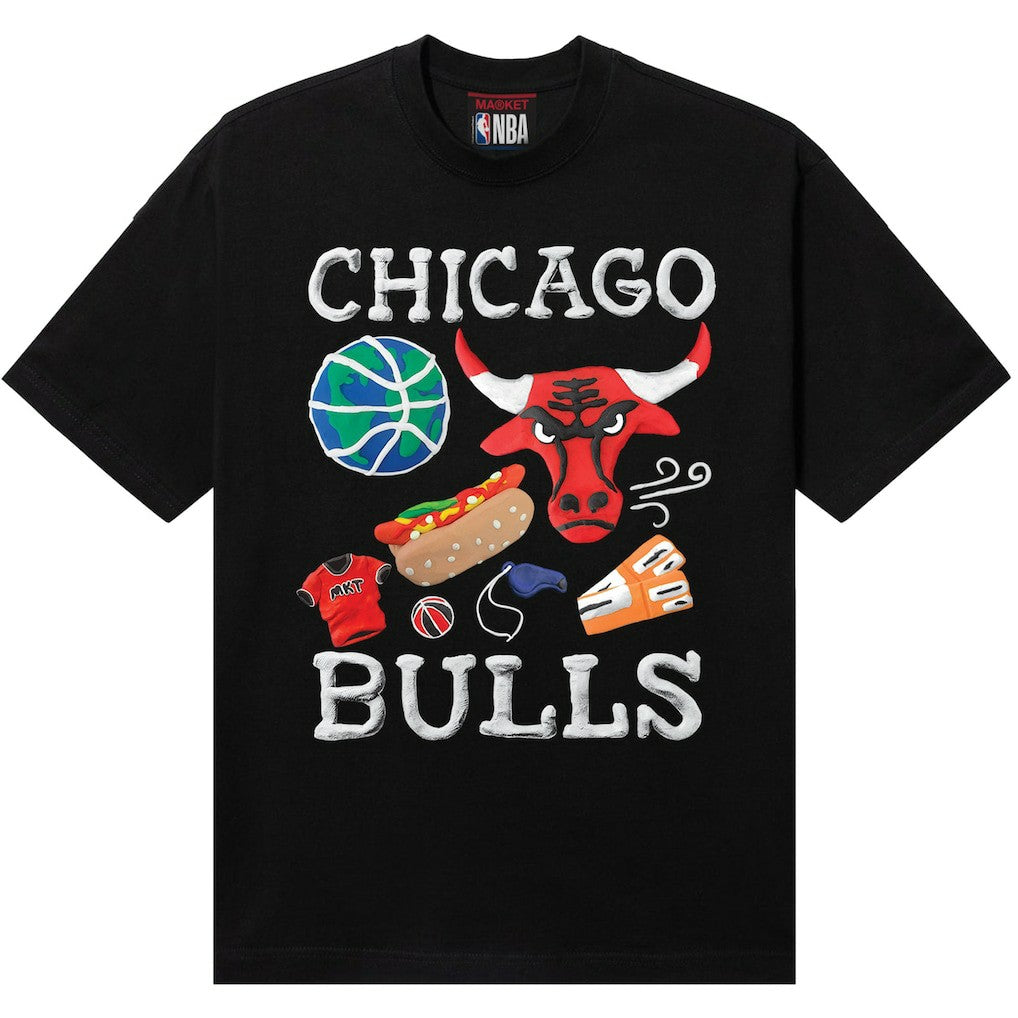 NBA - Chicago Bulls NBA x MARKET Unisex Claymation T-Shirt - Black