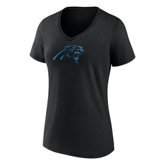 Bryce Young Carolina Panthers Women's Icon Name & Number V-Neck T-Shirt Black - Fanatics