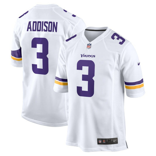 Jordan Addison Minnesota Vikings Away Game Jersey - White | NFL Jerseys
