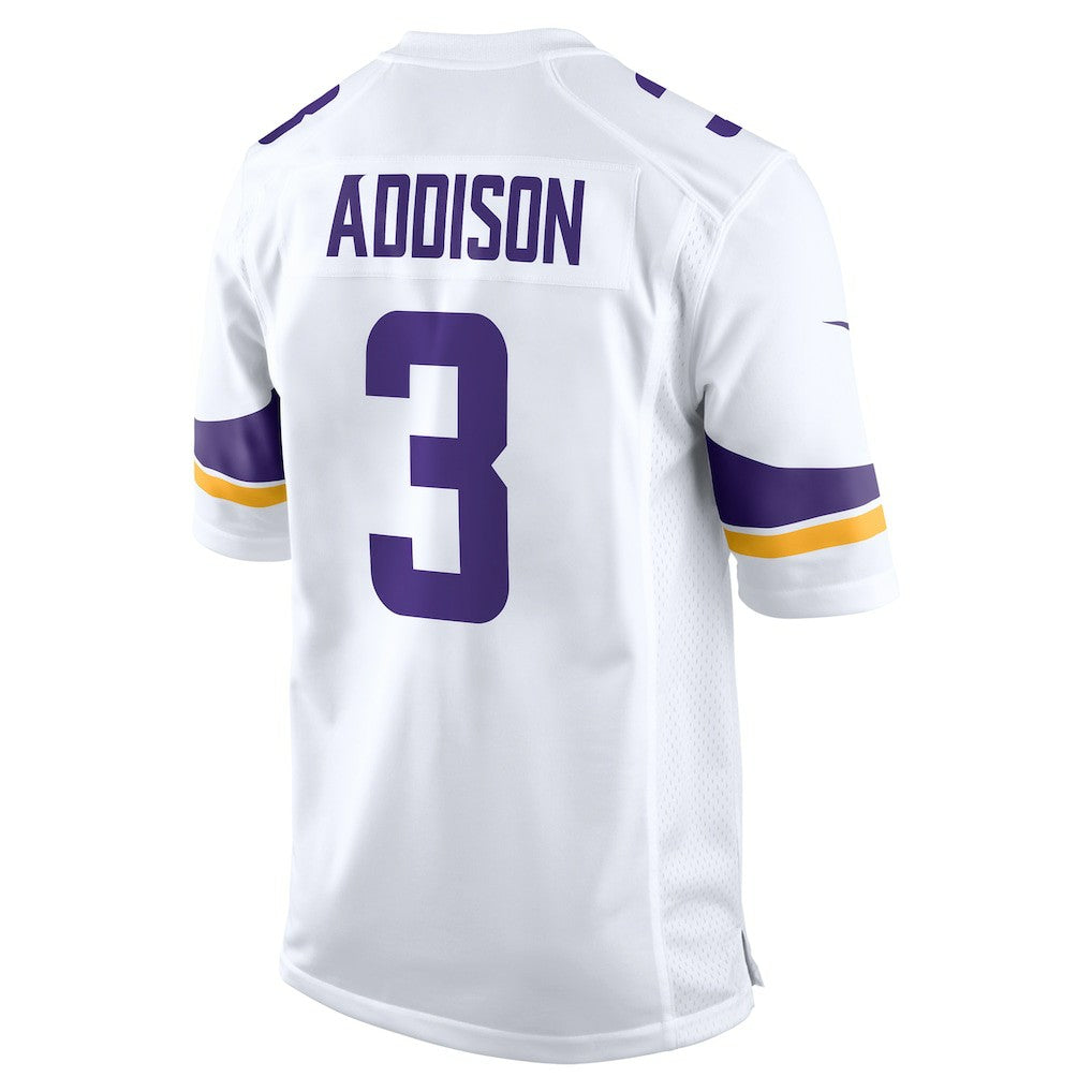 Jordan Addison Minnesota Vikings Away Game Jersey - White | NFL Jerseys