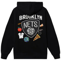 NBA - Brooklyn Nets NBA x MARKET Unisex Claymation Pullover Hoodie - Black