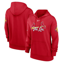 St. Louis Cardinals Nike Women's 2024 City Connect Authentic Collection Practice Performance Pullover Hoodie Online
