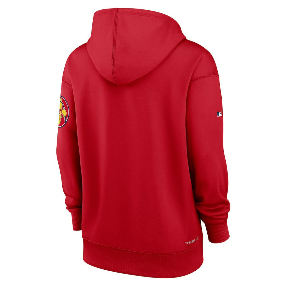St. Louis Cardinals Nike Women's 2024 City Connect Authentic Collection Practice Performance Pullover Hoodie Online
