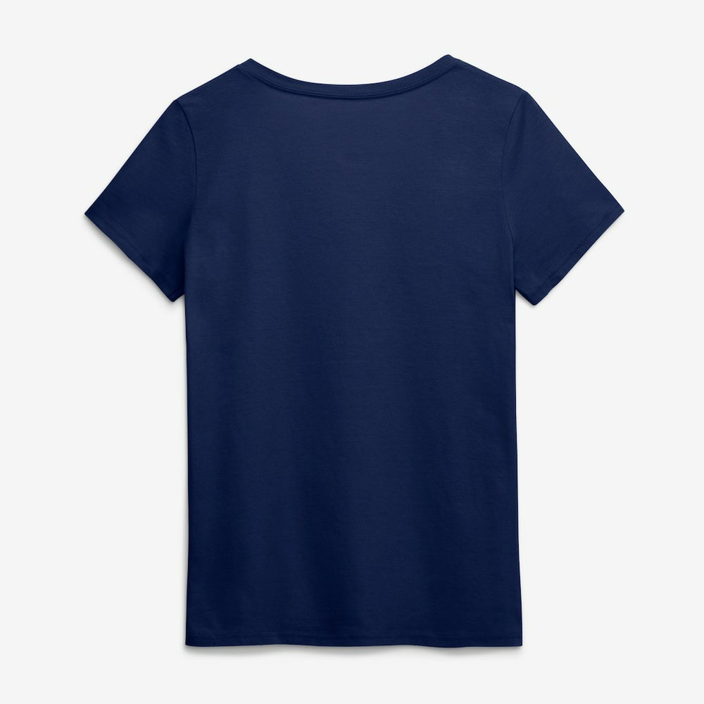 Seattle Seahawks Logo Athletic Women's Primary Logo V-Neck T-Shirt College Navy - NFL