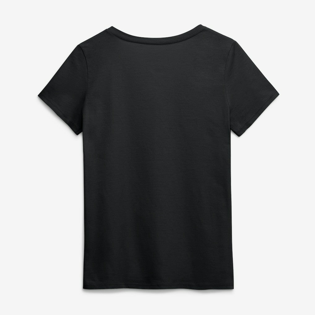San Francisco 49ers Logo Athletic Women's Primary Logo V-Neck T-Shirt Black - NFL