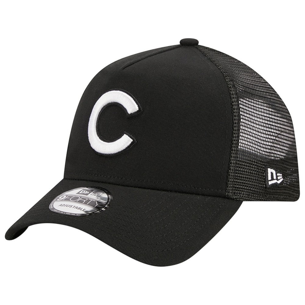Chicago Cubs New Era A-Frame 9FORTY Trucker Adjustable Hat discount