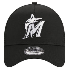 Miami Marlins New Era A-Frame 9FORTY Trucker Adjustable Hat Sale