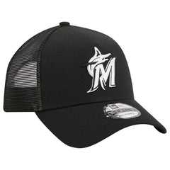 Miami Marlins New Era A-Frame 9FORTY Trucker Adjustable Hat Sale
