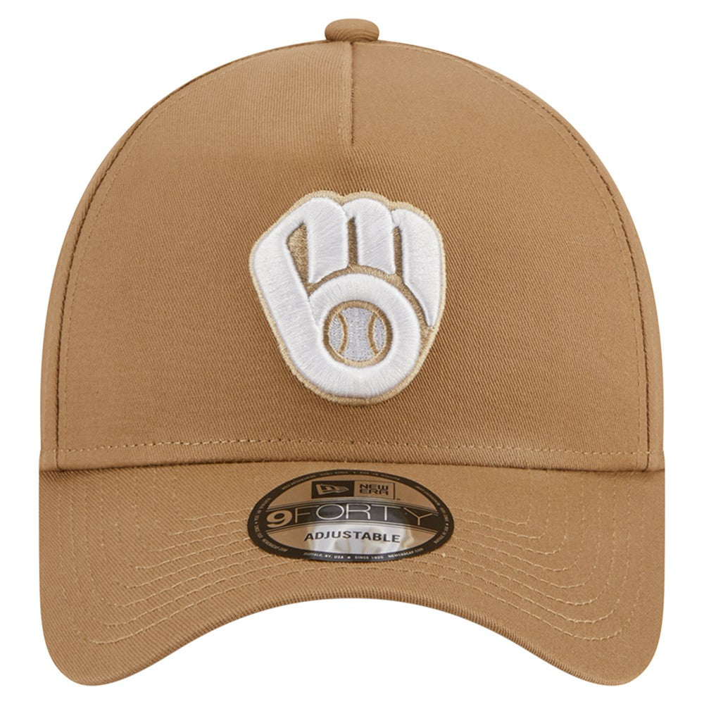 Milwaukee Brewers New Era A-Frame 9FORTY Adjustable Hat On Sale