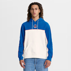 Fanatics Paris Saint-Germain Retro Overhead Tri-Blend Hoodie - Royal/White