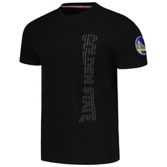 NBA - Golden State Warriors FISLL 3D Puff Print Sliced Logo T-Shirt - Black
