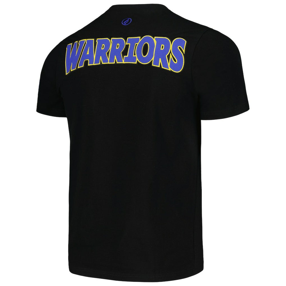 NBA - Golden State Warriors FISLL 3D Puff Print Sliced Logo T-Shirt - Black