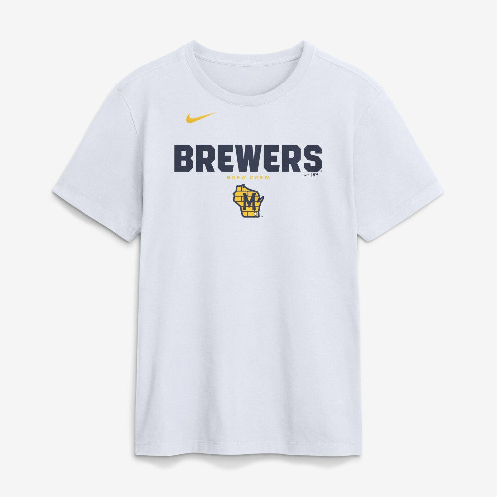 Milwaukee Brewers Nike Bold Team Name T-Shirt Sale