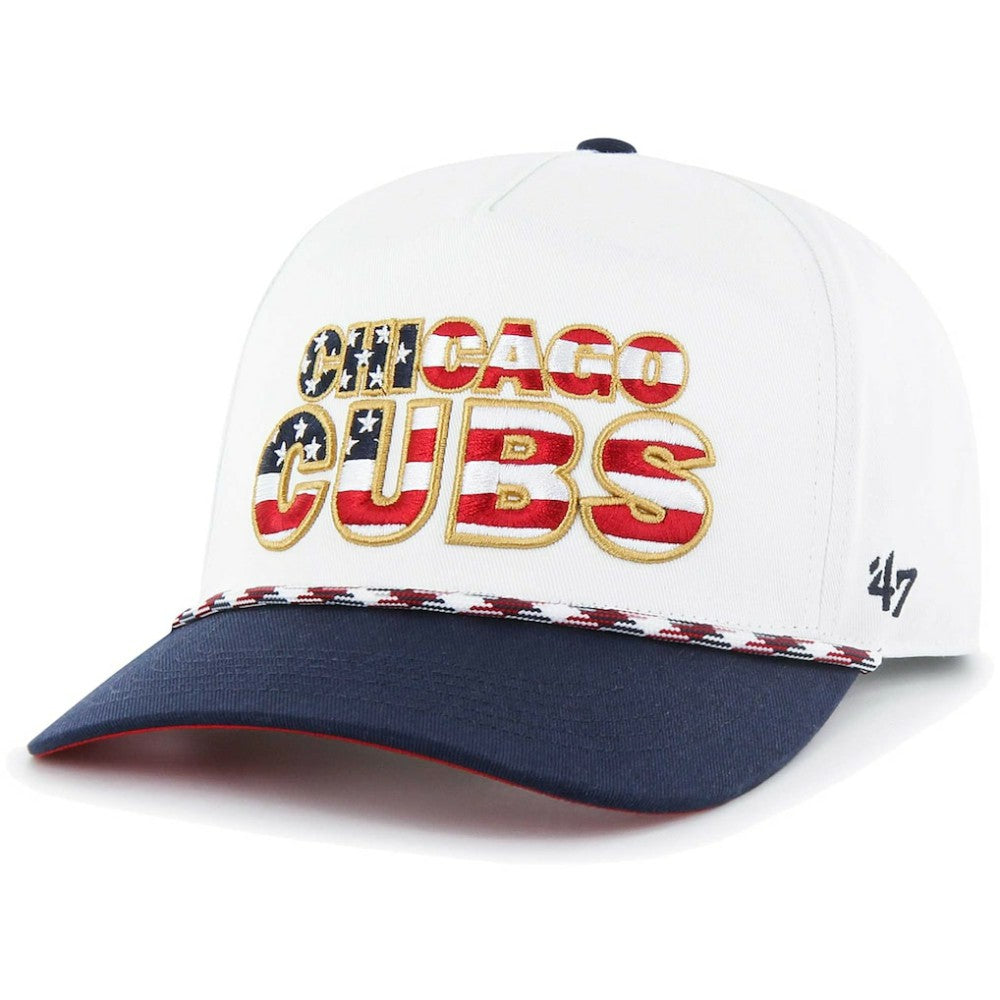 Chicago Cubs '47 Flag Script Hitch Snapback Hat for sale