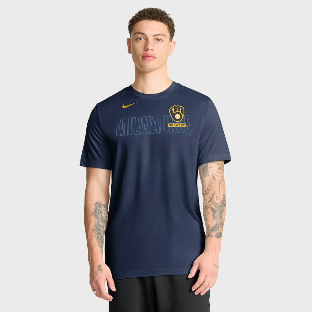 Milwaukee Brewers Nike Knockout Team Legend Dri-FIT T-Shirt On Sale