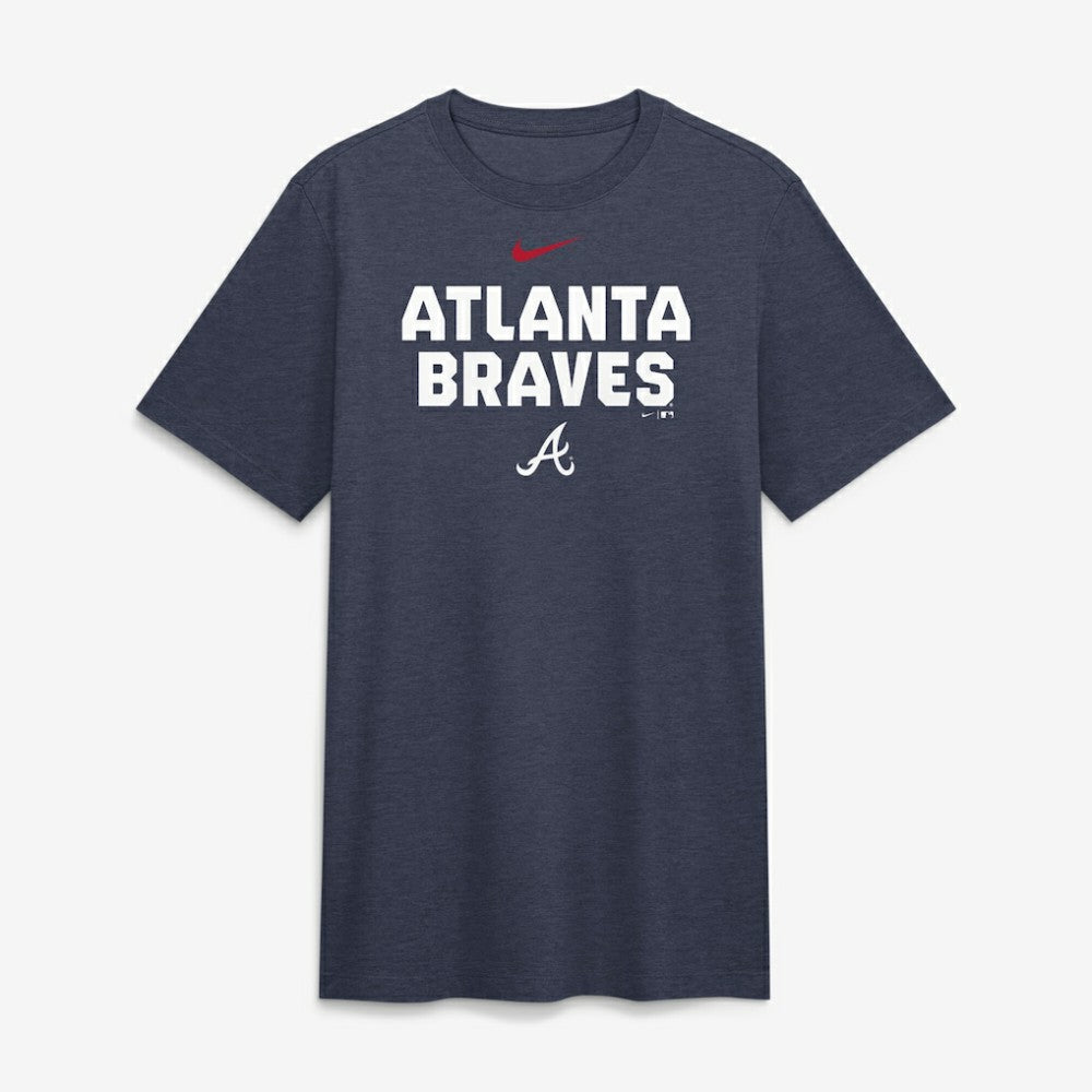 Atlanta Braves Nike Stacked Tri-Blend T-Shirt discount