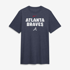 Atlanta Braves Nike Stacked Tri-Blend T-Shirt discount