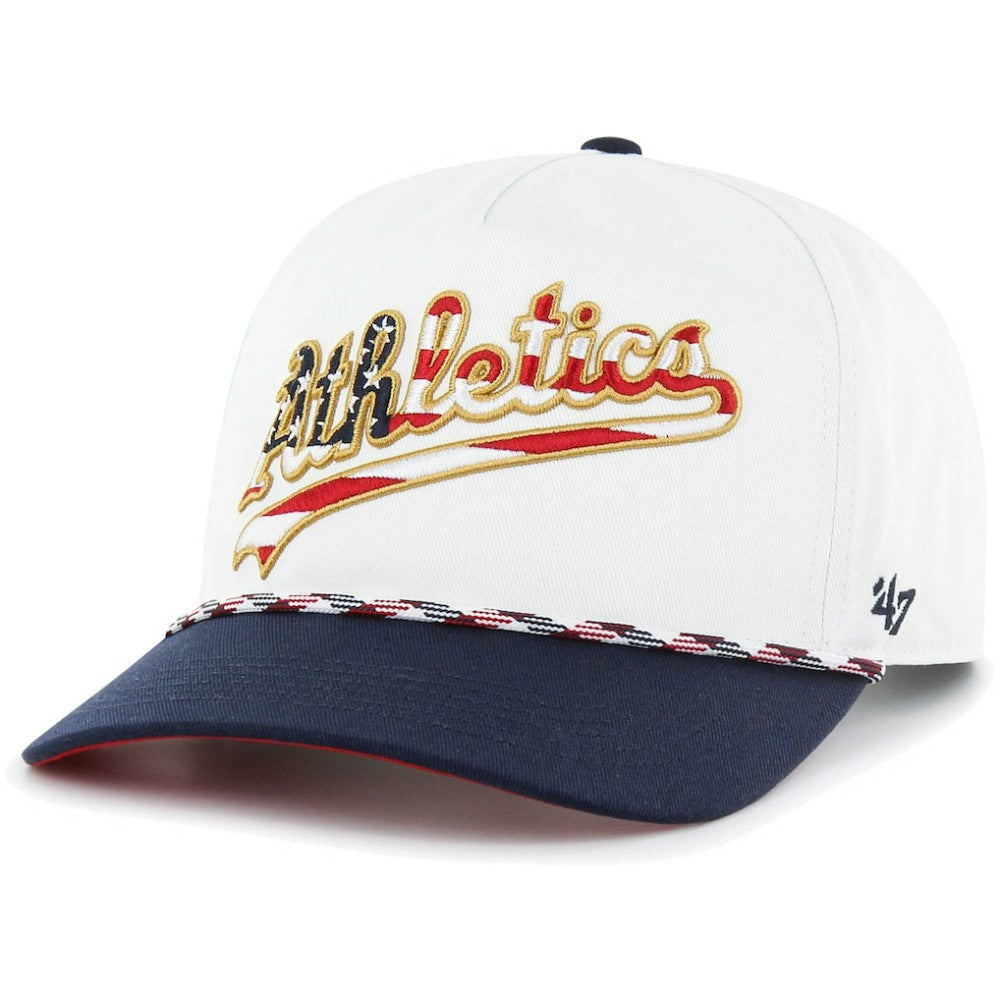Athletics '47 Flag Script Hitch Snapback Hat for sale