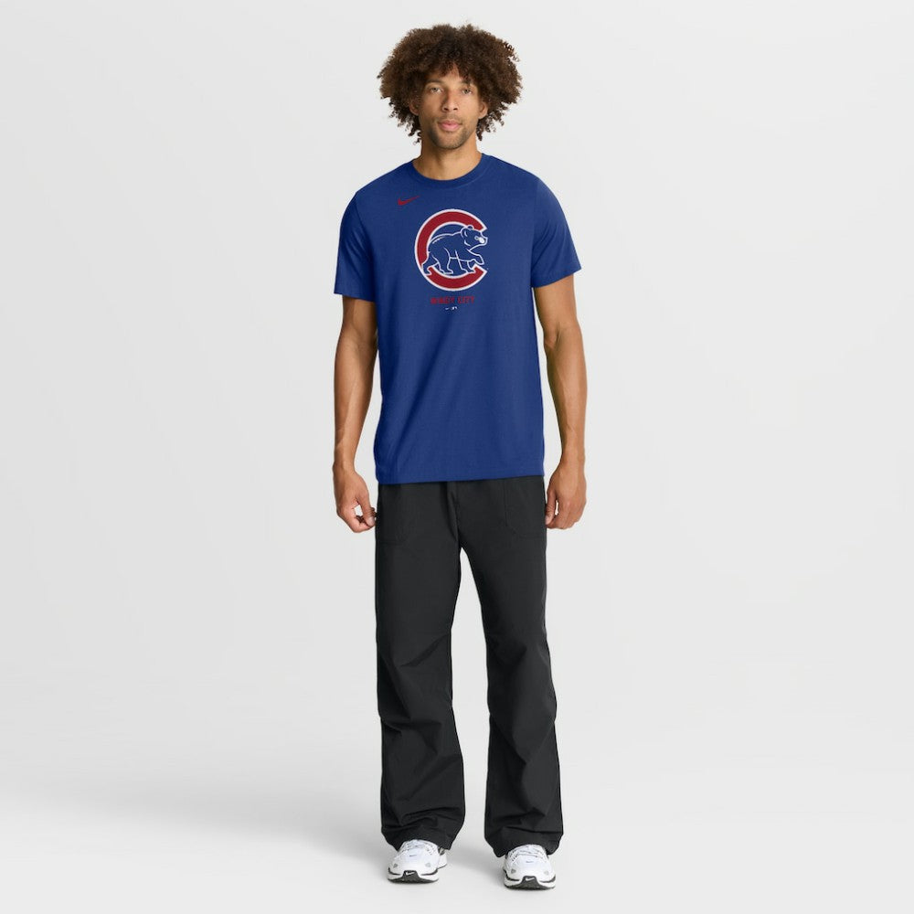 Chicago Cubs Nike Tri-Blend Logo T-Shirt discount