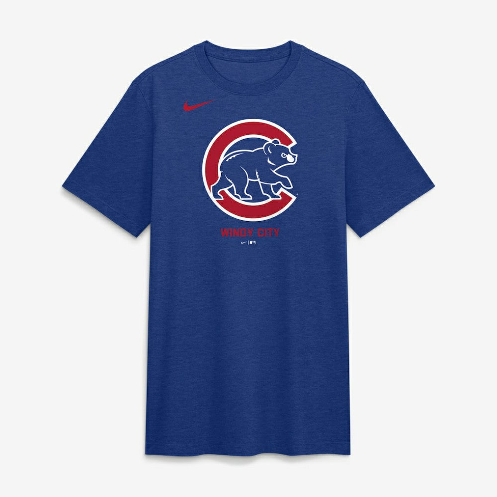 Chicago Cubs Nike Tri-Blend Logo T-Shirt discount