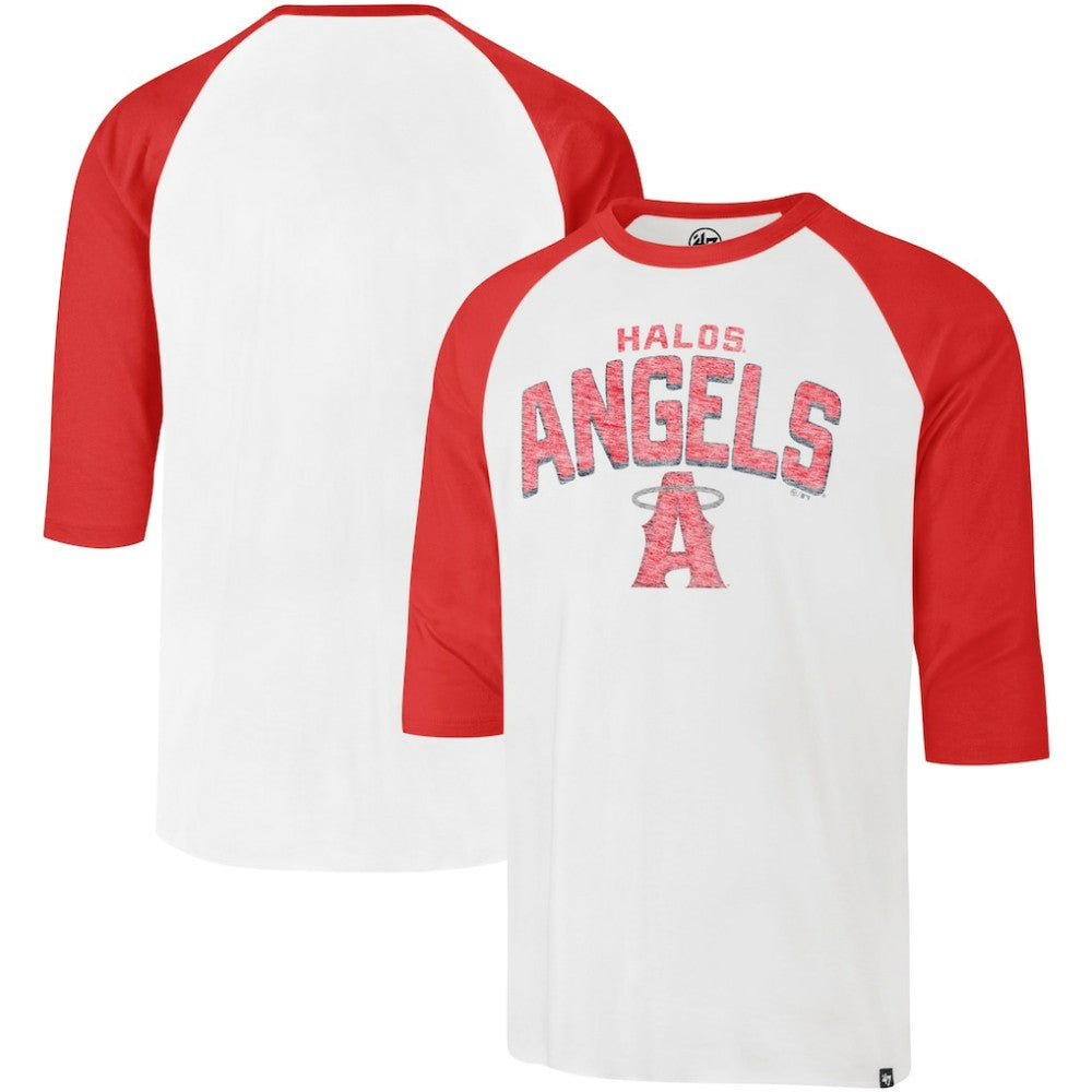 Los Angeles Angels '47 City Connect Crescent Franklin Raglan 3/4-Sleeve T-Shirt Online