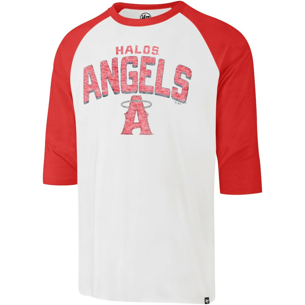 Los Angeles Angels '47 City Connect Crescent Franklin Raglan 3/4-Sleeve T-Shirt Online
