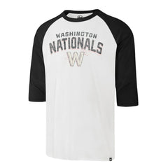 Washington Nationals '47 City Connect Crescent Franklin Raglan 3/4-Sleeve T-Shirt Lifestyle