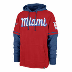 Miami Marlins '47 City Connect Trifecta Shortstop Pullover Hoodie for sale