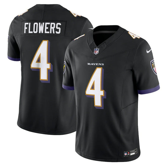 Zay Flowers Baltimore Ravens Alternate Vapor F.U.S.E. Limited Jersey - Black | NFL Jerseys