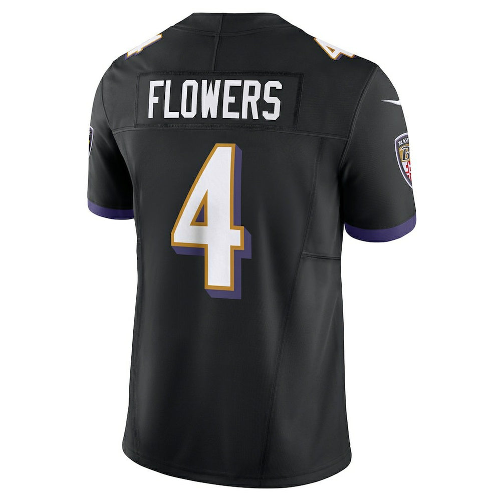 Zay Flowers Baltimore Ravens Alternate Vapor F.U.S.E. Limited Jersey Black - Nike