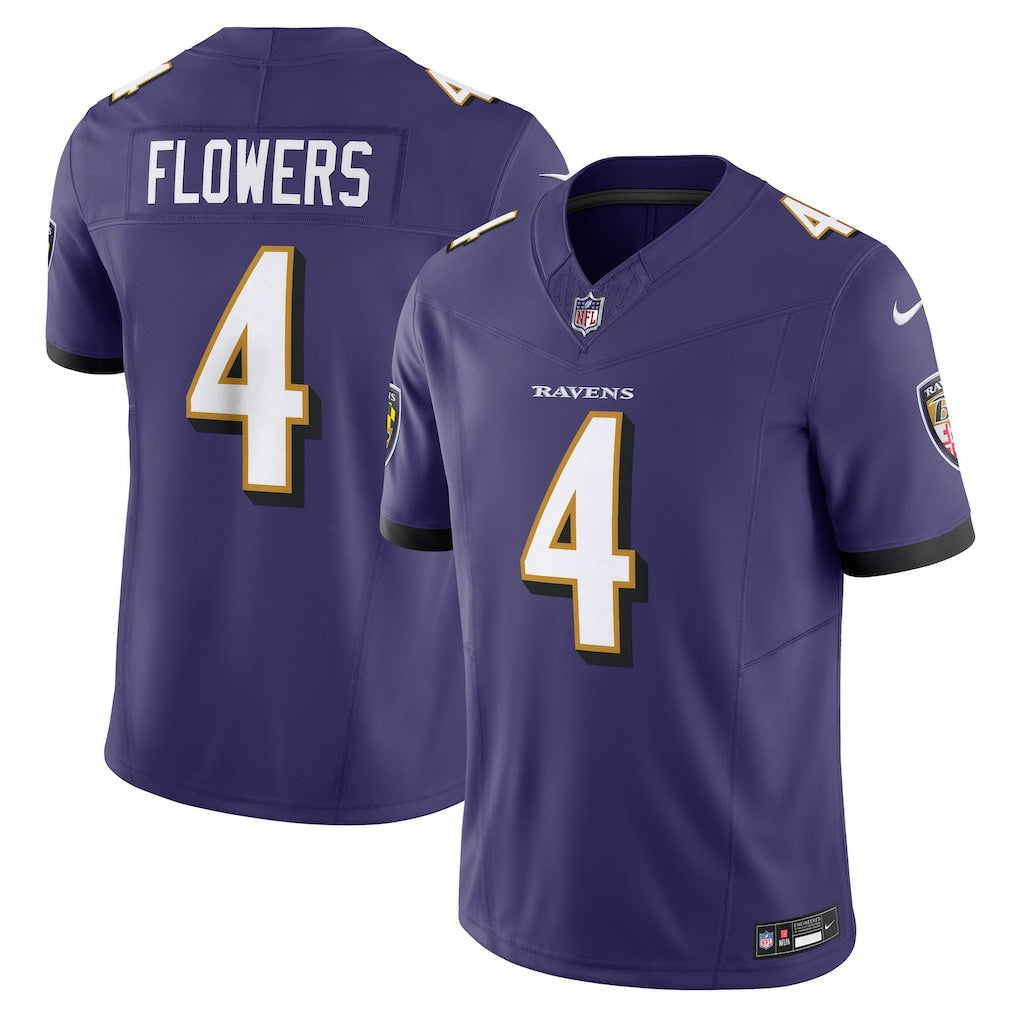 Zay Flowers Baltimore Ravens Vapor F.U.S.E. Limited Jersey Purple - Nike