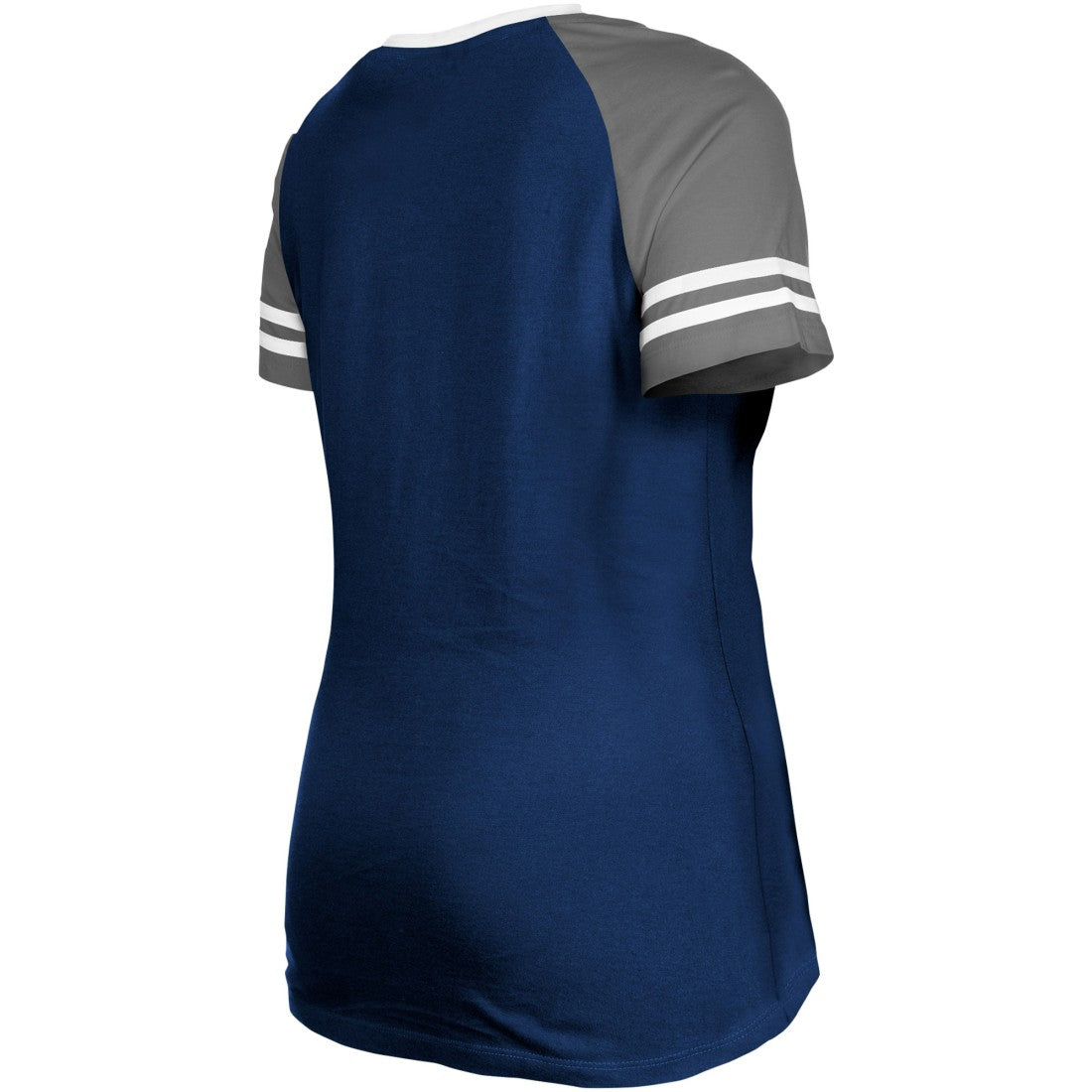 Dallas Cowboys New Era Women's Raglan Lace-Up T-Shirt Navy - NFL