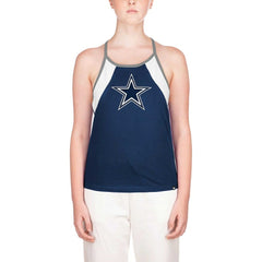 Dallas Cowboys New Era Women's Ribbed Racerback Tank Top Navy - NFL
