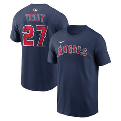 Mike Trout Los Angeles Angels Nike Name & Number T-Shirt Near Me