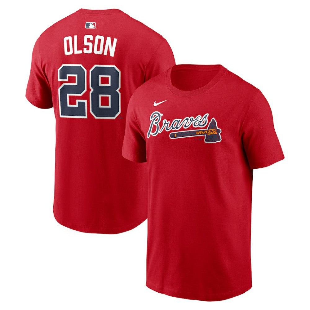 Matt Olson Atlanta Braves Nike Home Name & Number T-Shirt Lifestyle