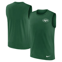 New York Jets Large Logo Lightweight Dri-FIT Muscle Tank Top Green - Nike