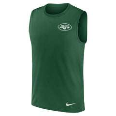New York Jets Large Logo Lightweight Dri-FIT Muscle Tank Top Green - Nike